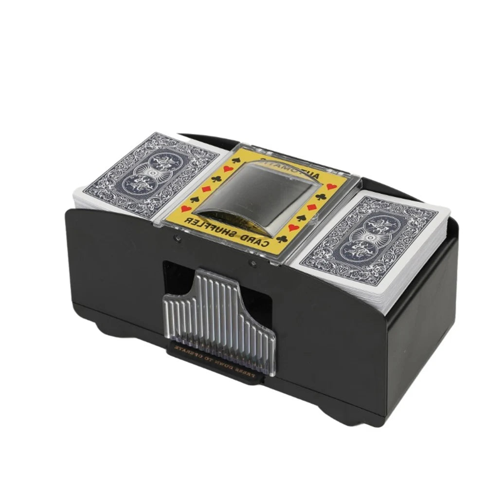 Automatic Card Shuffling Machine 1/2 Decks Electric Poker Card Shuffler Battery-Operated