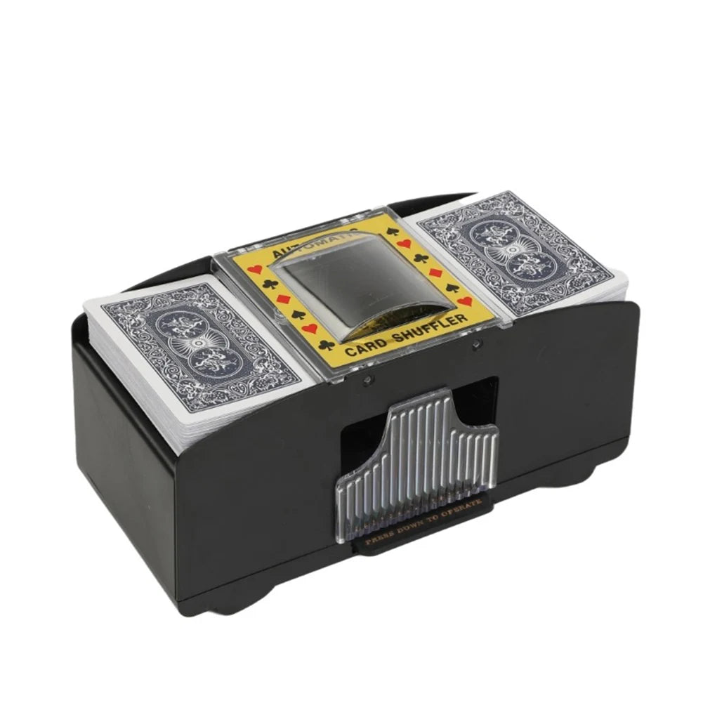 Automatic Card Shuffling Machine 1/2 Decks Electric Poker Card Shuffler Battery-Operated