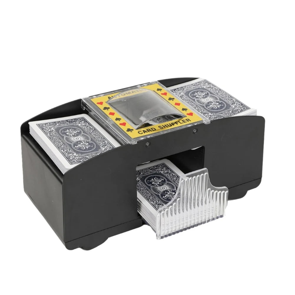 Automatic Card Shuffling Machine 1/2 Decks Electric Poker Card Shuffler Battery-Operated