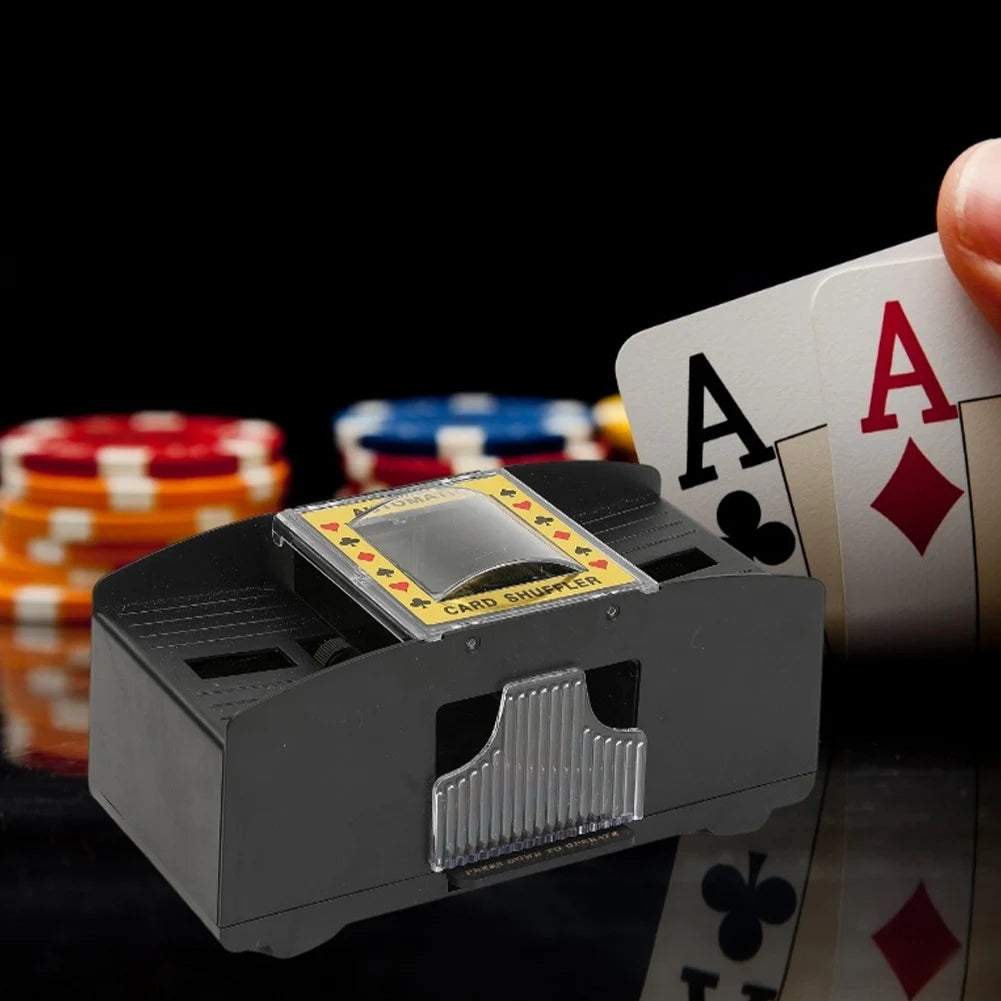 Automatic Card Shuffling Machine 1/2 Decks Electric Poker Card Shuffler Battery-Operated