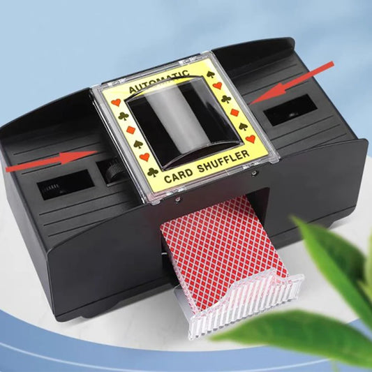 Automatic Card Shuffling Machine 1/2 Decks Electric Poker Card Shuffler Battery-Operated