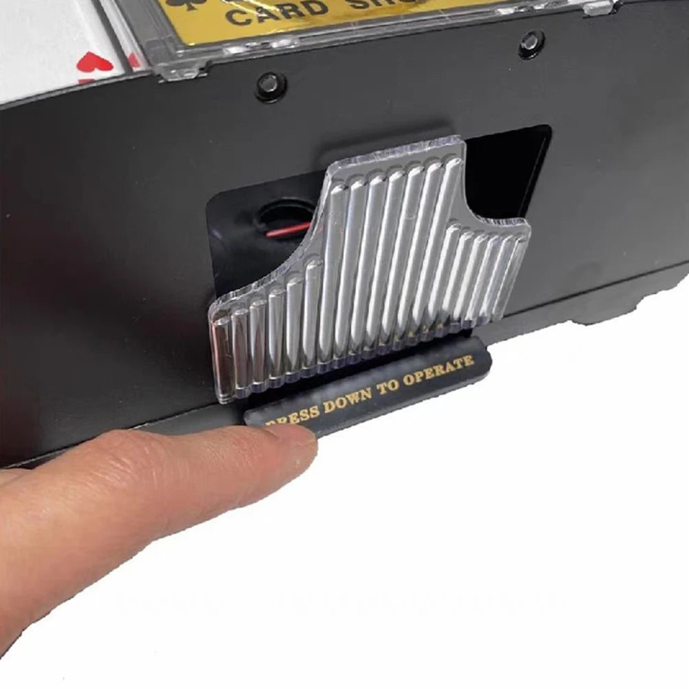 Automatic Card Shuffling Machine 1/2 Decks Electric Poker Card Shuffler Battery-Operated