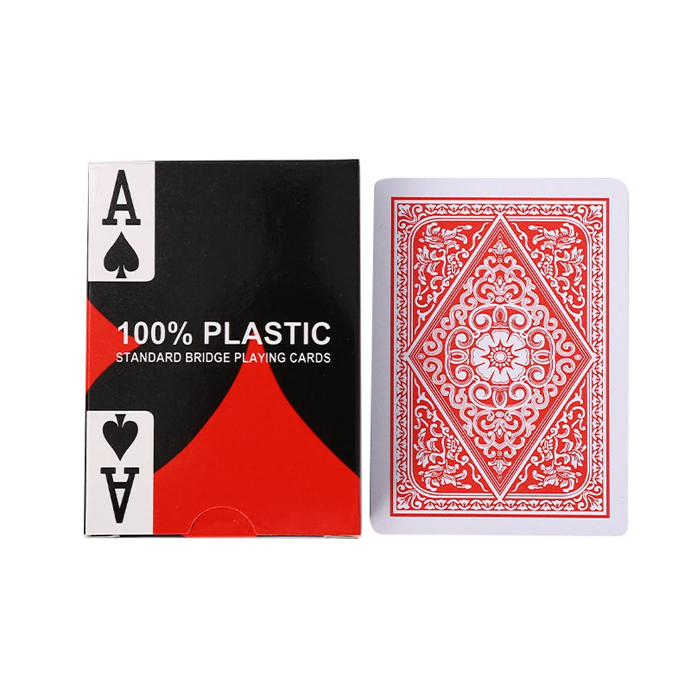Texas Hold'em Waterproof Poker Set – 54PCS Large Print Plastic Playing Cards
