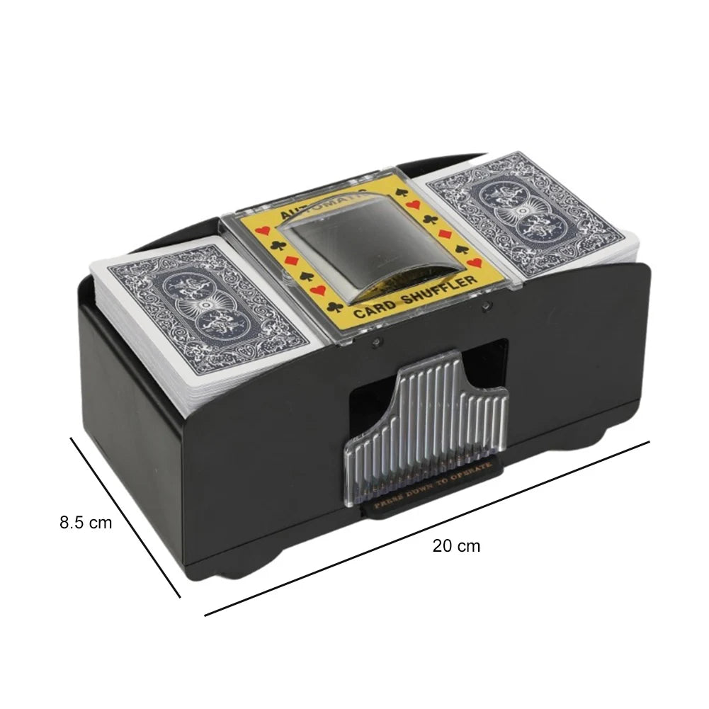 Automatic Card Shuffling Machine 1/2 Decks Electric Poker Card Shuffler Battery-Operated